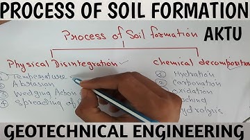 Process of Soil Formation | Geotechnical Engineering