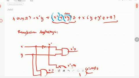Aplikasi Aljabar Boolean dan Penyederhanaan Fungsi Boolean