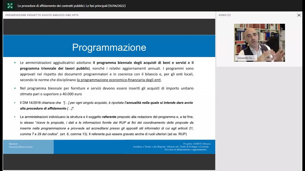Le procedure di affidamento dei contratti pubblici Le fasi principali 15 06 2022 YouTube