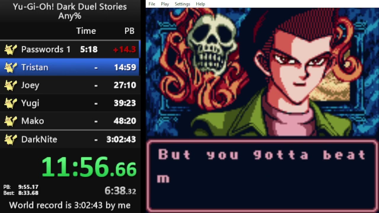 Yu-Gi-Oh! Dark Duel Stories speedrun in 