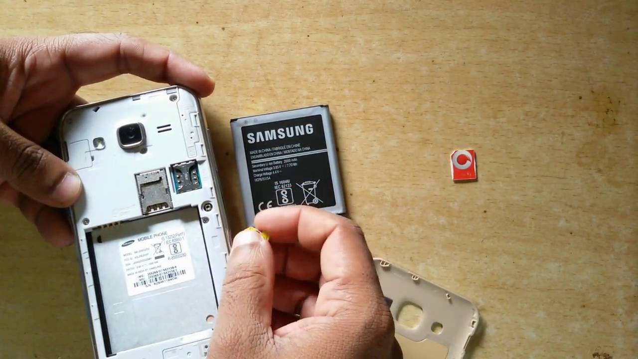 Samsung Galaxy J2 How To Insert sim card | Micro SIM Card