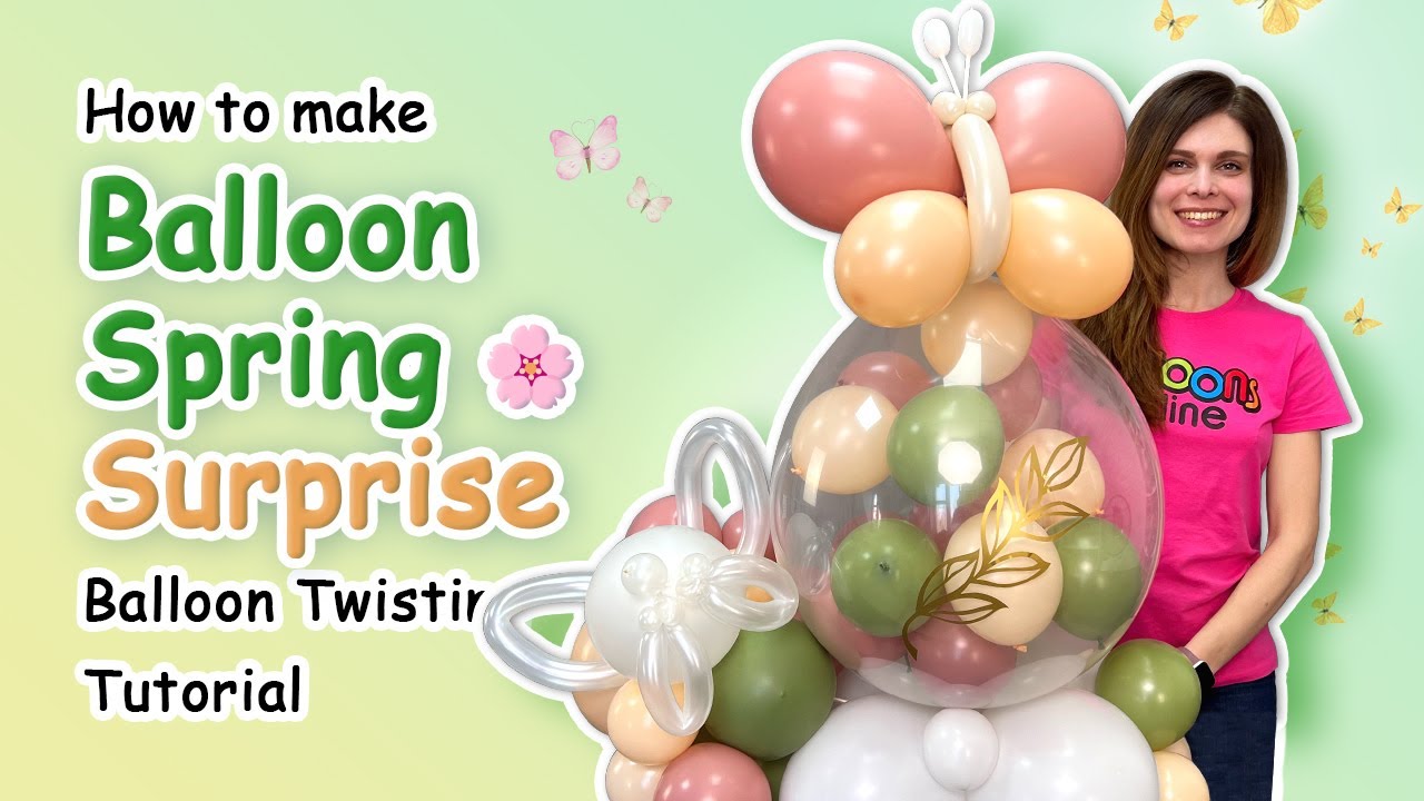 How to make Balloon Spring Surprise 🌸 | Balloon Twisting Tutorial - YouTube