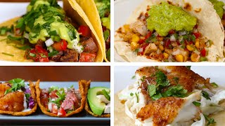 Get the recipe's here:
https://tasty.co/recipe/slow-cooker-chicken-tacos
https://tasty.co/recipe/easy-fish-tacos
https://tasty.co/recipe/chili-lime-steak-tac...