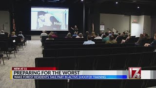 Wake Forest police hold active-shooter training for residents