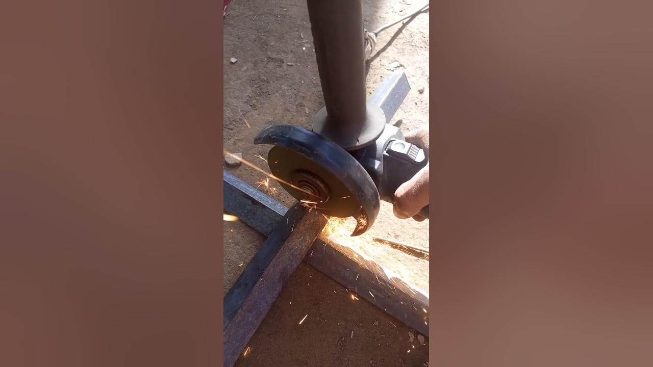 Angle Iron Cutting Tricks 🔥 How To Cut Angle iron With Grinder 👷 Iron
