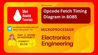 Opcode Fetch Timing Diagram in 8085 | Shri Ananta Tutorials - Technical