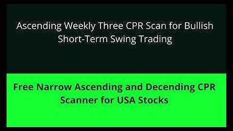 Weekly CPR for ShortTerm Swing Trading | Three Ascending CPR  and Developing CPR  July 18th, 2022