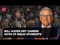 Bill gates in india microsoft founder gets candid with iit delhi students in a rapid fire chat