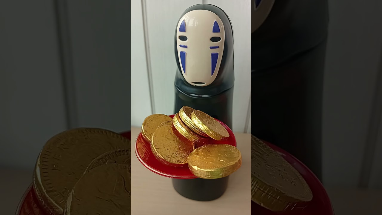 ASMR & amazing Kaonashi Spirited Away No Face Saving Gold Money 