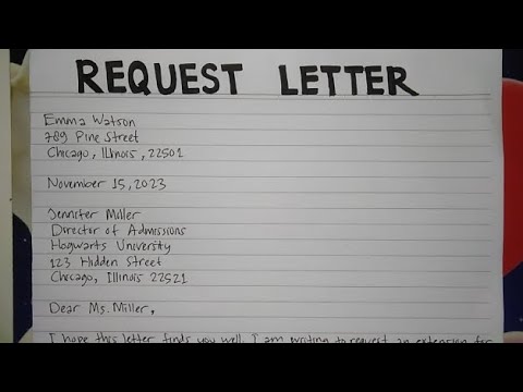 How To Write A Request Letter Step By Step Guide | Writing Practices