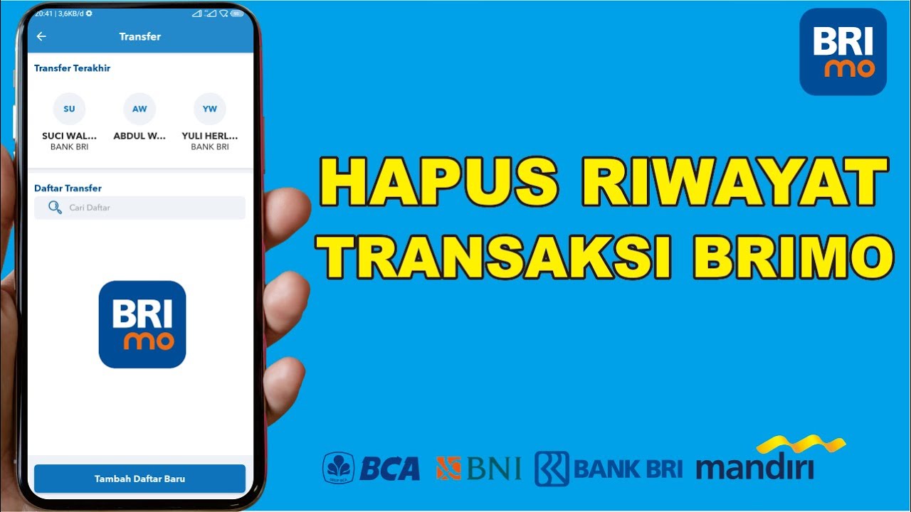 Cara Hapus Riwayat Transaksi Brimo Tutorial HP YouTube