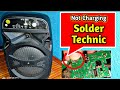 Not charging | charging pin issue | solder technic | nilalakong portable amplifier