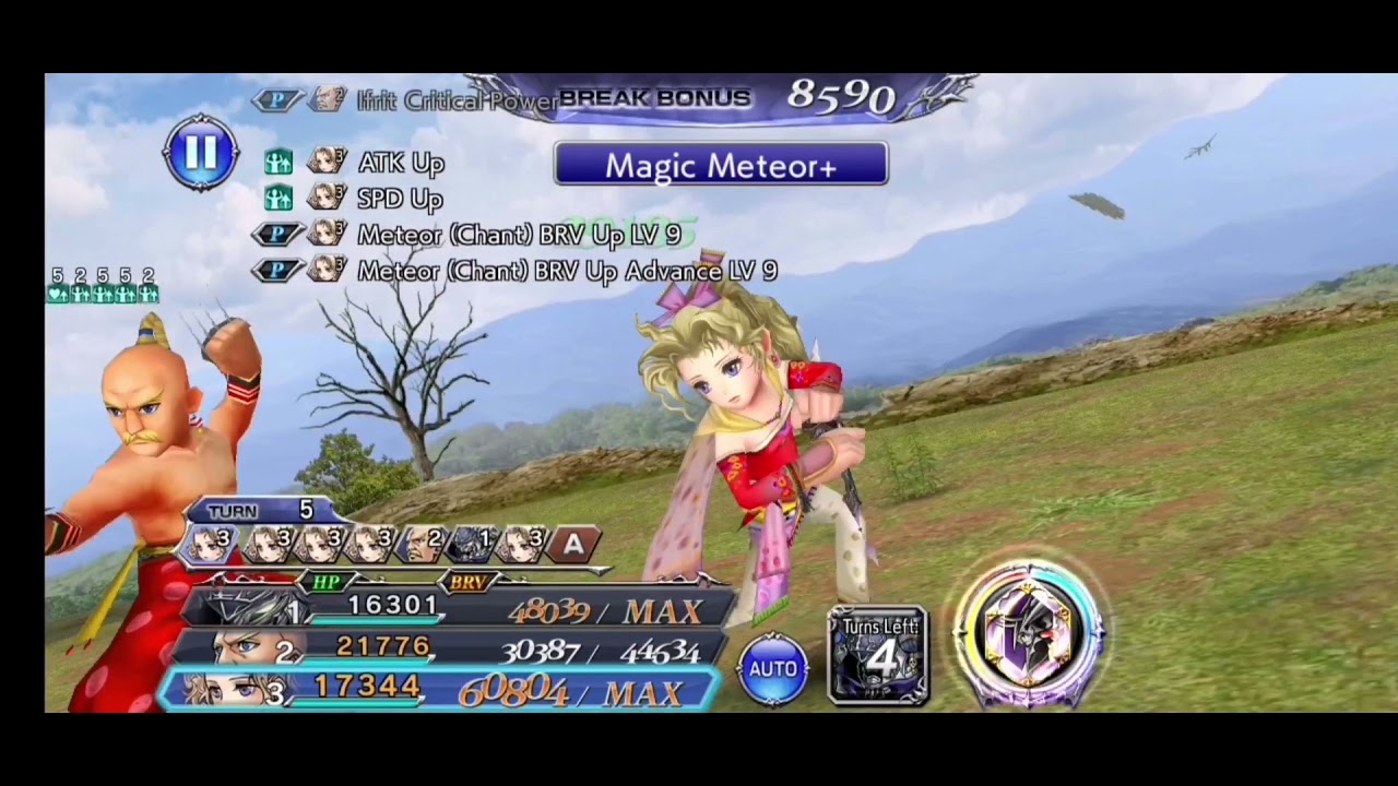 DFFOO Nine Lost Chapter Lufenia - Terra BT, Yang LD and Beatrix LD with Garland friend