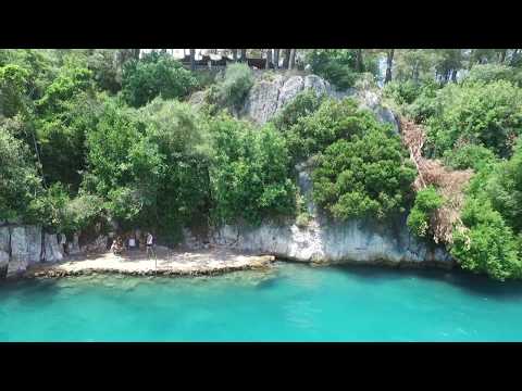 Muğla Akyaka Havadan Çekim   Azmak  Nehri  Albay Koyu   Gökova   Kitesurfing İçerir 2017