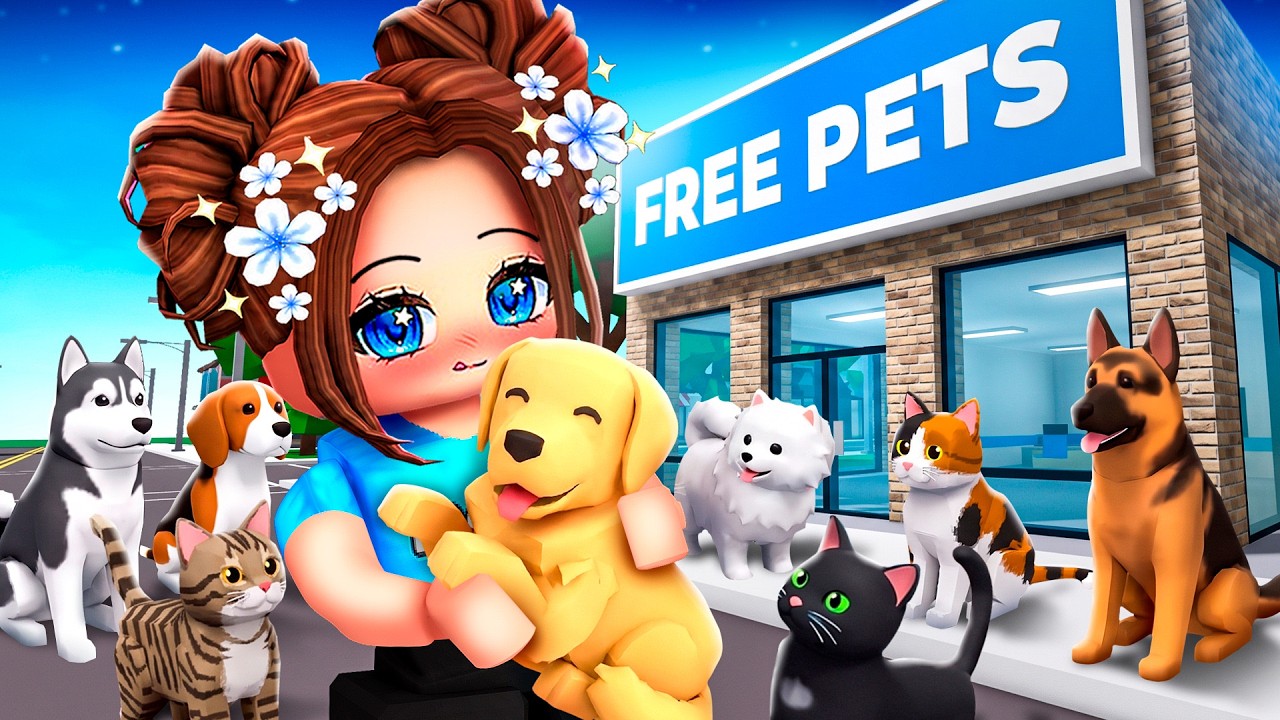 We OPENED Our Own FREE PET STORE In Roblox..