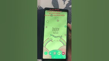 Samsung Note 9 greenscreen fix