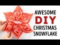 How to craft a really AWESOME snowflake for Christmas l 5-MINUTE CRAFTS