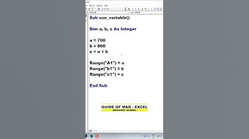 #15 VBA Sikho |Excel Magic Trick | Use data type many variab with VBA code  #shorts #trending #viral