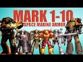40K Space Marine Power Armor Marks 1-10 Explained