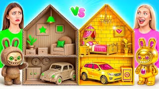 Download Lagu Gradimo Neverovatan Dečiji Porodični Dom za Labubua | Bogat vs Siromašan Izazov Super Hyper DO MP3