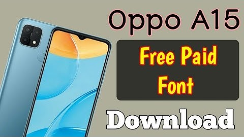 Oppo A15 Font Style Change Free ||  How To Change Font Style In Oppo A15 In Hindi