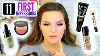 TRYING NEW MAKEUP PRODUCTS! First Impressions \& Demo | Casey Holmes