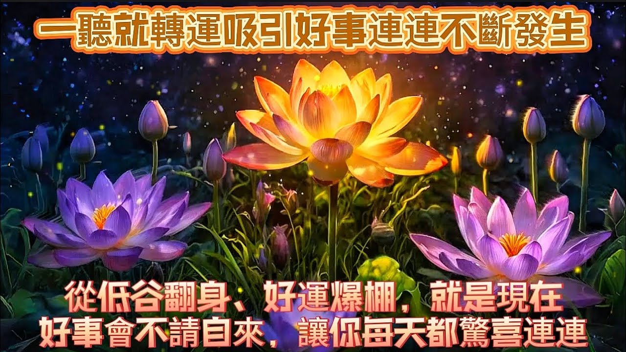一聽就轉運吸引好事連連不斷發生｜從低谷翻身、好運爆棚，就是現在｜好事會不請自來，讓你每天都驚喜連連｜吸引力法則調頻能量音樂