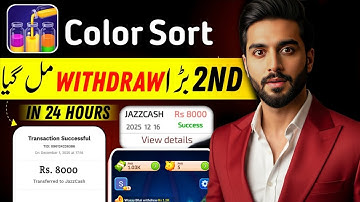 Color sort game withdrawal || Color sort game real or fake || Color sort game easypaisa jazzcash