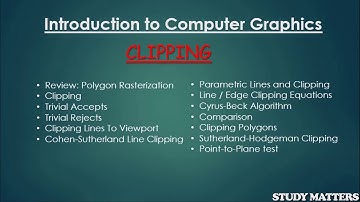 Clipping- Introduction to Computer Graphics