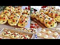 فطائر الفوكاشيا الإيطالية بطريقه جدا شهيه وبعجينه رائعه Italian Focaccia Flavored Pies