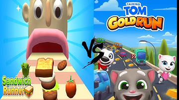 Sandwich Run vs Tom Gold Run featuring Fireman Tom unlocked gameplay on iOS/Android:😱