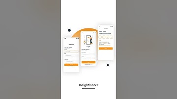 Creative & Modern UI design of Login and register screen.