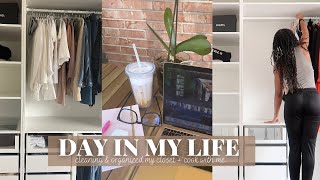 DAY IN MY LIFE VLOG | WHERE I&#39;VE BEEN | ORGANIZING IKEA PAX CLOSET | COOK WITH ME | Rainstewart