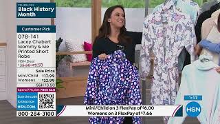 Lacey Chabert Womens Printed Short Robe