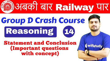 10:00 AM - Group D Crash Course | Reasoning by Hitesh Sir | Day #14 | Statement and Conclusion