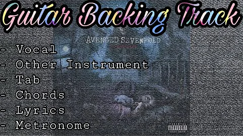 So Far Away - Avenged Sevenfold | Backing Track Guitar With Vocal