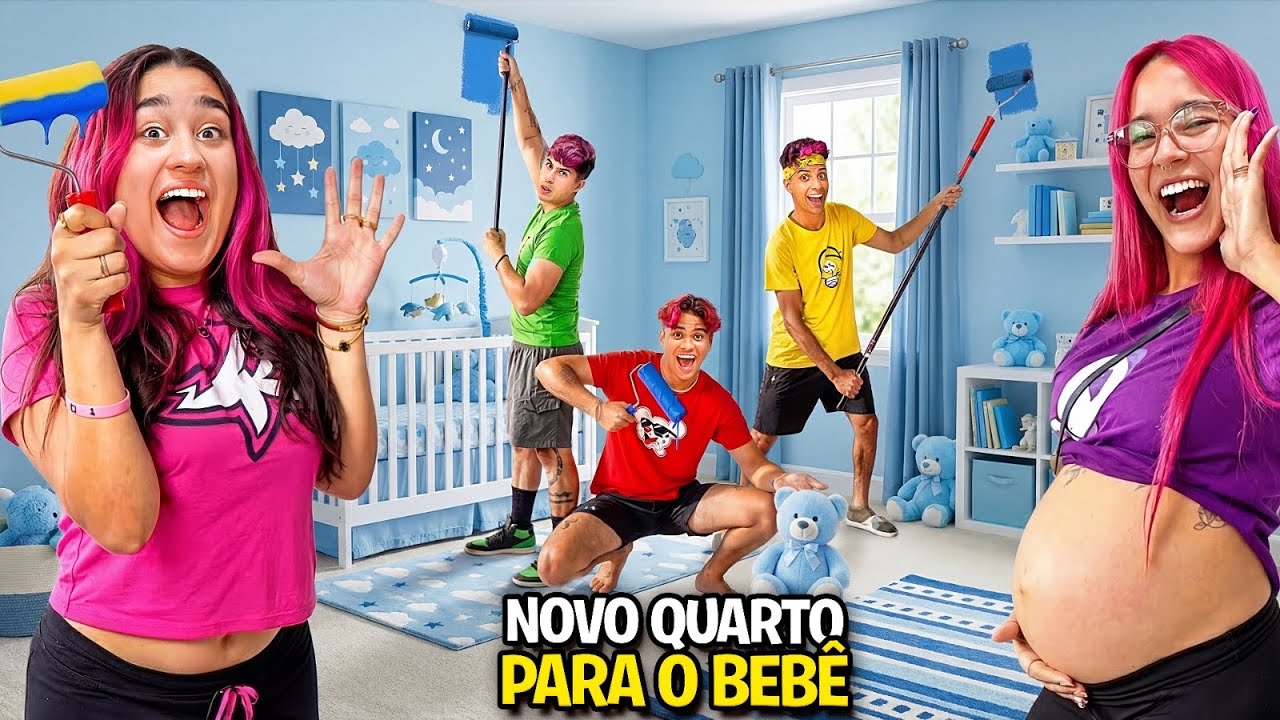 MINHA IRMÃ GRÁVIDA GANHOU UM QUARTO PARA O BEBÊ *Compramos tudo ! 