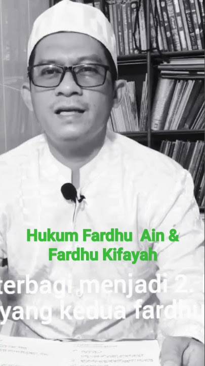 Fardhu Ain dan Fardhu Kifayah