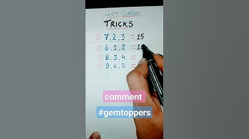 #maths #challenge #tricks #gemtoppers #brainstorm #find #mind #shorts