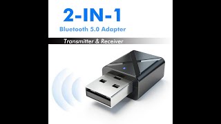 Bluetooth 5,0 transmisor receptor,2 en 1