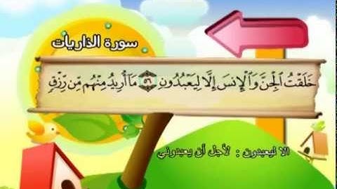 سورة  الذاريات -51 -  كاملة  بمعانى الكلمات  بترديد الاطفال الشيخ  صديق  المنشاوي  Adh Dhariyat
