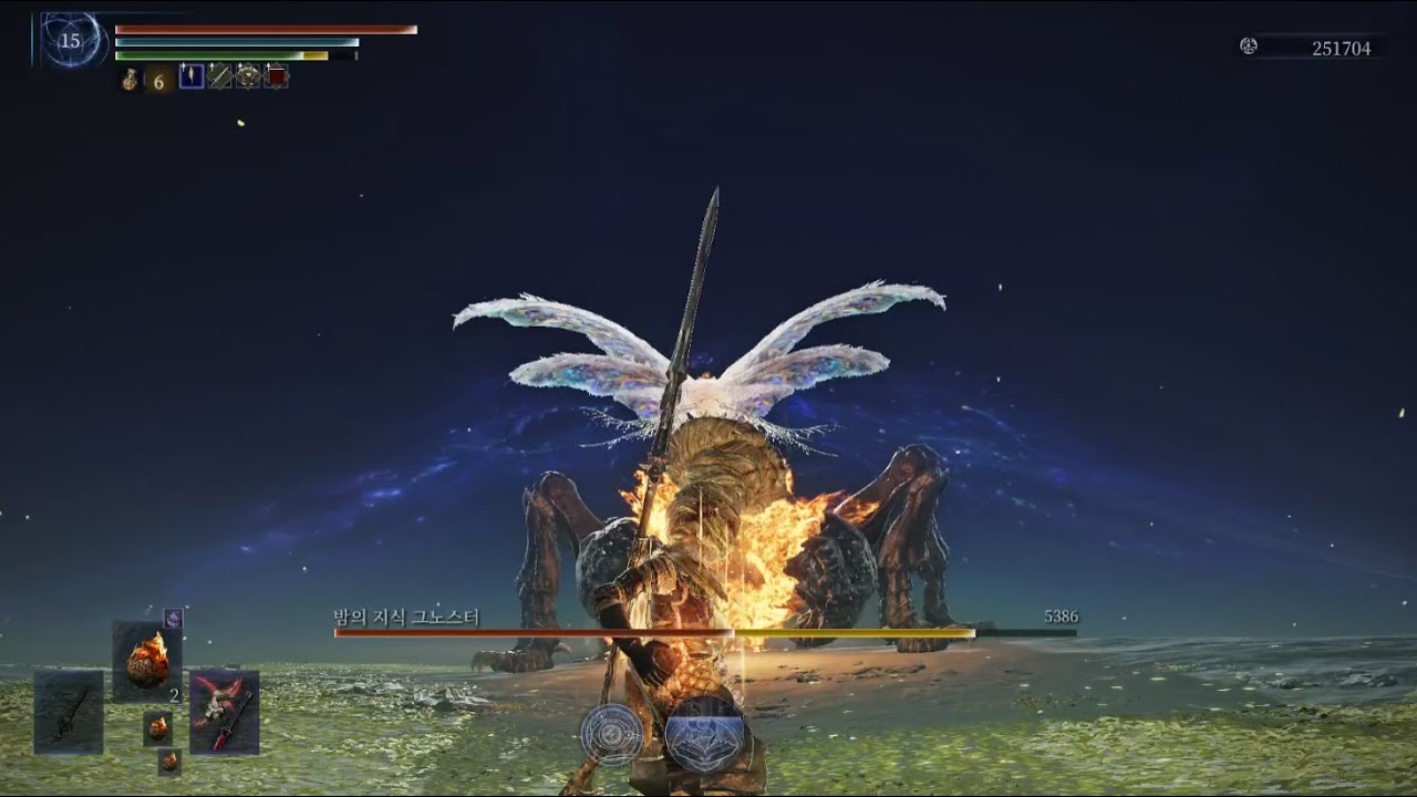 엘든링 밤의 통치자-심도 5 학자 솔플(강벌레)