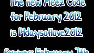 February 4th-7th, 2012 *NEW* Meez Code [Watch in HD]