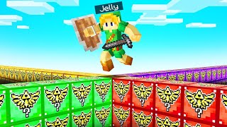 ZELDA Lucky Block Walls Challenge in Minecraft…