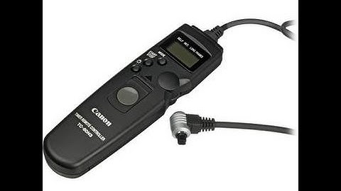 Intervalometer tutorial - Canon TC 80N3 or replica
