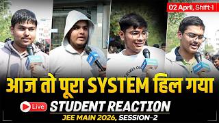 JEE Main 2026 Session 2 | Live Student Reaction 2nd April Shift 1 🔥| Paper Level & Cut Off | ALLEN