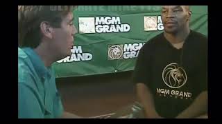 Mike Tyson gets angry at a reporter for claiming his fight won’t sell