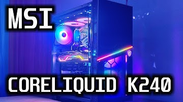 Liquid cooling MSI MPG CORELIQUID K240 unpacking, installation, appearance 👌