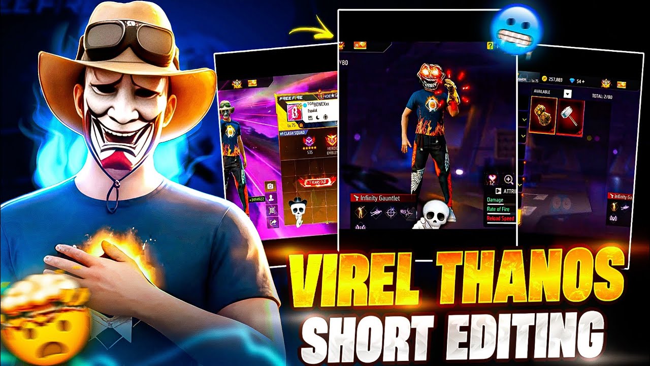 THANOS GAUNTLET FIST editing tutorial 🤯 @bonex4_ff | bonex ff editing ...