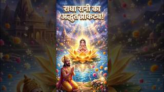 राधा रानी का अद्भुत प्राकट्य 😱 यमुना से प्रकट हुई लाड़ली जी।🌸। Jai Shri Radhe#shorts #youtubeshorts